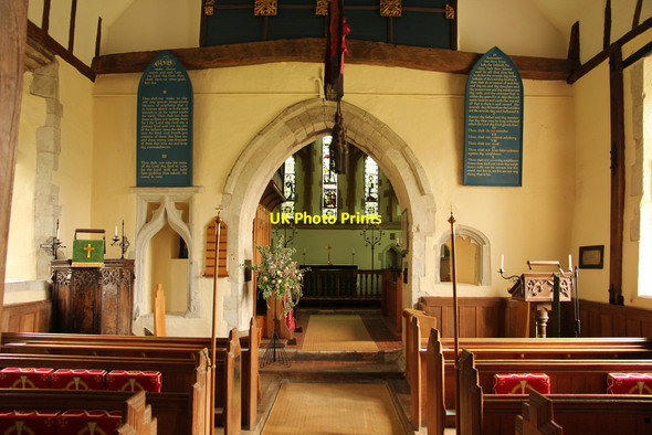 Photo 6"x4" All Saints' nave Dummer c2014 P1