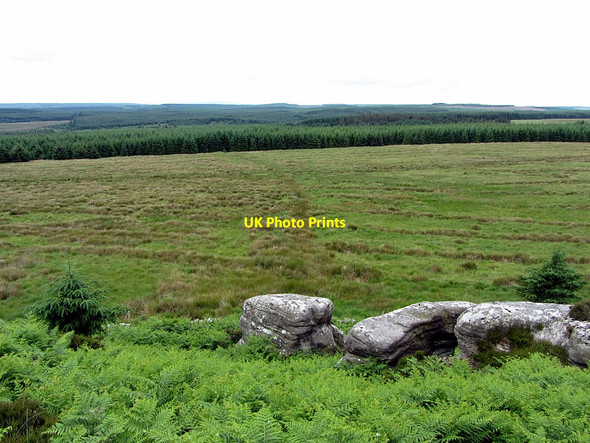 Photo 6"x4" The Black Dyke south of Watch Crags Greystead c2014