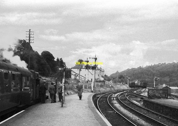 Photo 6"x4" Brecon station shortly before closure Brecon\/Aberhonddu c1962