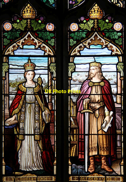 Photo 6"x4" St Peter & St Paul, Burgh Castle - Stained glass window Burgh Castle\/TG4804 c2014