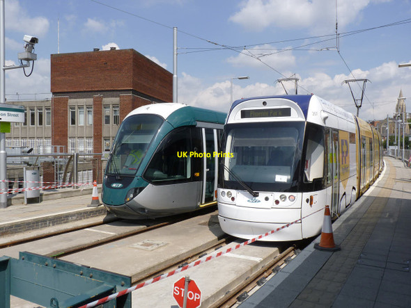 Photo 6"x4" Old and new Nottingham\/SK5641 c2014