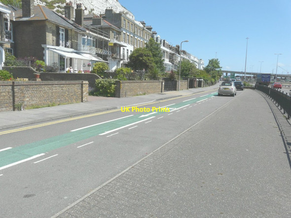 Photo 6"x4" Looking east-northeast along Marine Parade Dover\/TR3141 c2014