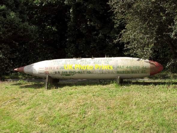Photo 6"x4" RAF memorial on the Old Airfield Site Upper Holton c2014