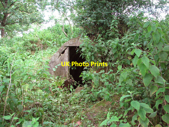 Photo 6"x4" Air raid shelter on Site 10 Holton\/TM4077 c2014