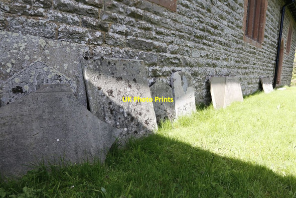 Photo 6"x4" Leaning on the Wall Llansantffraed-in-Elwel c2014