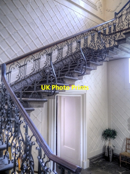 Photo 6"x4" Towneley Hall, Cantilever Staircase Burnley c2014