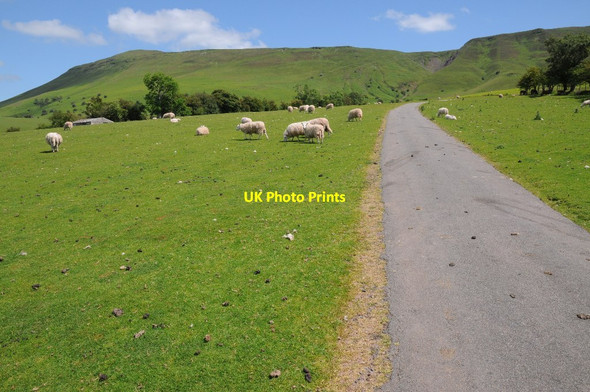 Photo 6"x4" Mountain road below the Black Mountains Felindre\/SO1836 c2014