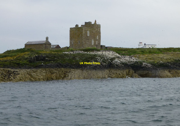 Photo 6"x4" The north west coast of Inner Farne Seahouses c2014