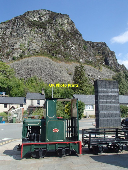 Photo 6"x4" Welcome to Blaenau Ffestiniog, slate mining town Blaenau Ffestiniog c2014