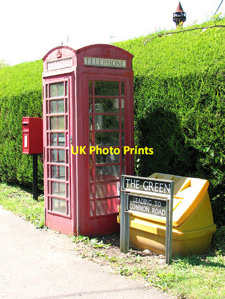 Photo 6"x4" K6 telephone box on The Green Wacton\/TM1791 c2014