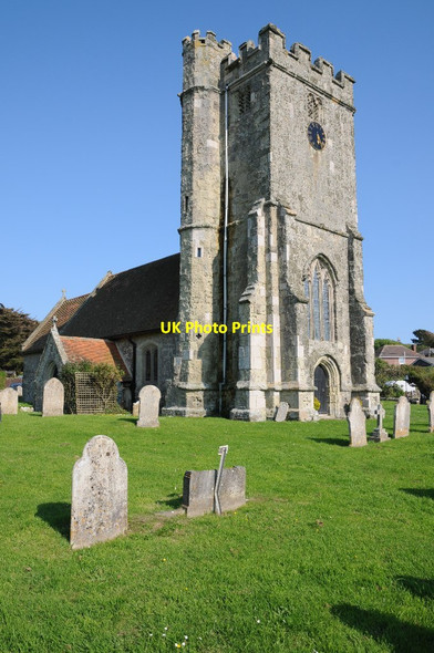 Photo 6"x4" Chale church Chale c2014 P1