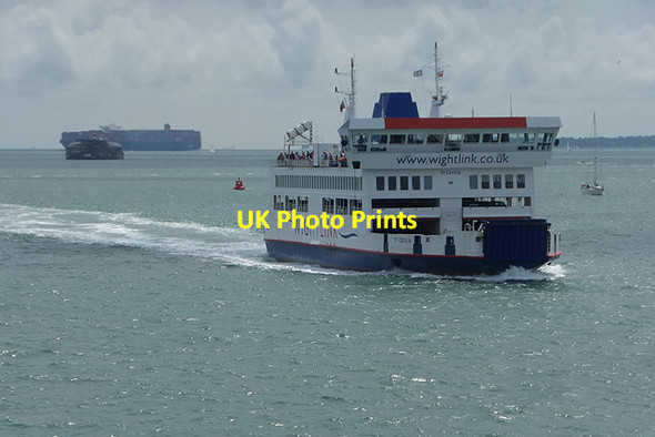 Photo 6"x4" Wightlink Ferry Newtown\/SZ6199 c2014