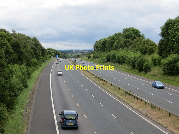 Photo 6"x4" M6 southbound, approaching junction 42 Carleton\/NY4252 c2014