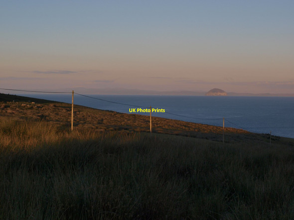Photo 6"x4" Telegraph poles at dusk Achinhoan c2014