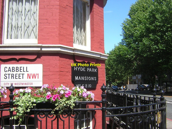Photo 6"x4" Hyde Park Mansions, Cabbell Street Westminster c2014 P1
