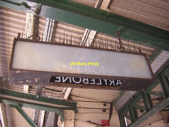 Photo 6"x4" Edgware Road Underground station: sign to former exit Westminster c2014