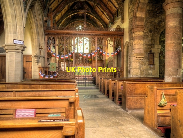 Photo 6"x4" St John's Church, Nave Kirk Hammerton c2014