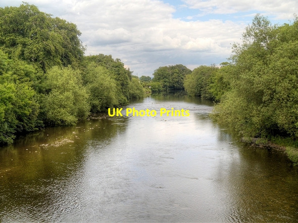 Photo 6"x4" River Ure, Downstream from Tanfield Bridge West Tanfield c2014