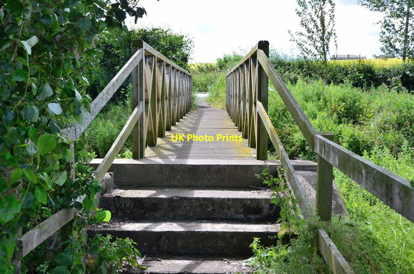 Photo 6"x4" Footbridge over the Eden Water Kelso c2014