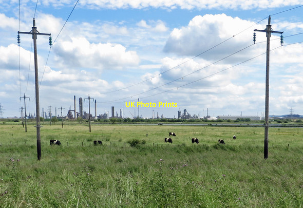Photo 6"x4" View to North Tees Works Port Clarence c2014