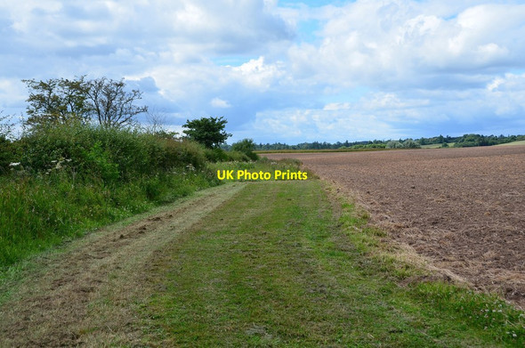 Photo 6"x4" Field corner near Kaimflat Edham c2014