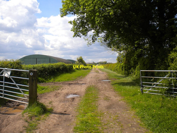 Photo 6"x4" Lane to Bankwood Farm Halloughton c2014