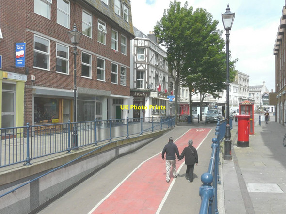 Photo 6"x4" Looking north-northwest along Bench Street Dover\/TR3141 c2014