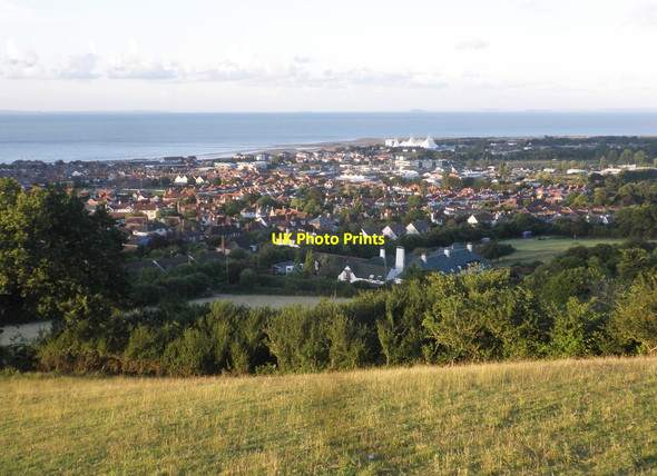 Photo 6"x4" View over Minehead, from Hopcott Common Minehead c2014