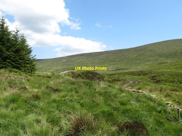 Photo 6"x4" Incised meanders in the upper section of the Cassy Water valley Rostrevor c2014