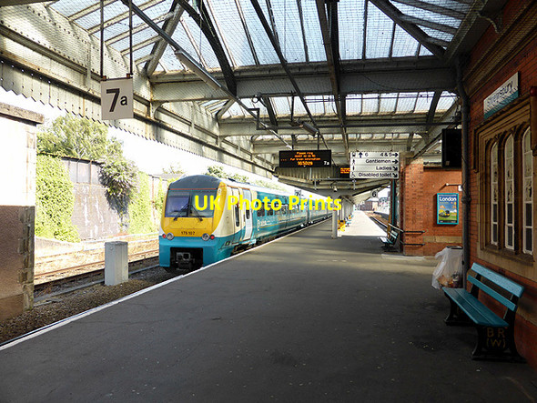 Photo 6"x4" A Manchester-Carmarthen train departing from Shrewsbury Shrewsbury c2014