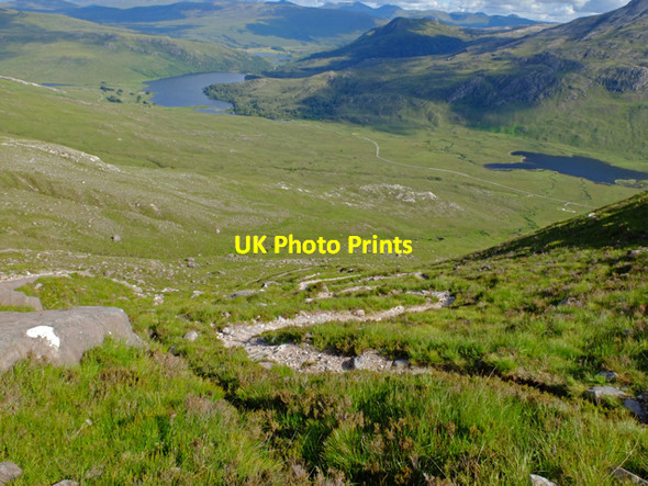 Photo 6"x4" Down the zig-zags in Coire an Laoigh Coulin Lodge c2014