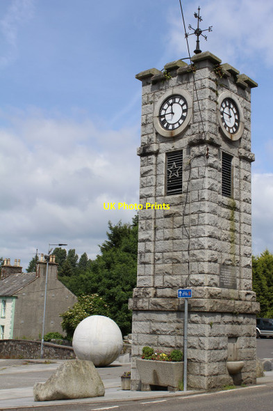 Photo 6"x4" Clock Tower, Adamson Square, Creetown Creetown c2014