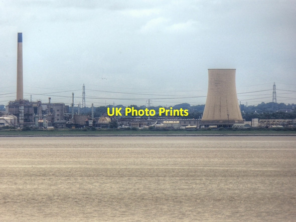 Photo 6"x4" Ellesmere Port from Across the River Ellesmere Port c2014