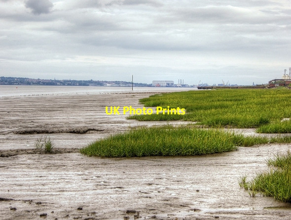 Photo 6"x4" River Mersey Estuary at Speke Garston\/SJ4084 c2014