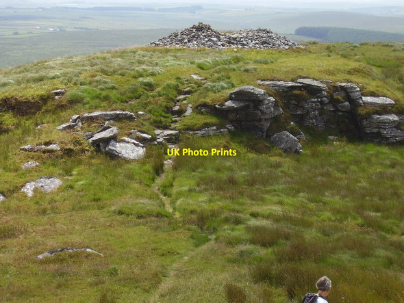 Photo 6"x4" Secondary cairn on Brown Willy Tolborough c2014