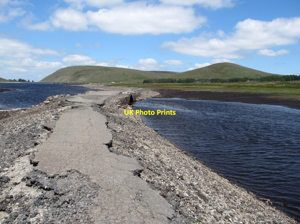 Photo 6"x4" Approaching the bridge over the Bann on the exposed road at Spelga Hilltown\/J2128 c2013