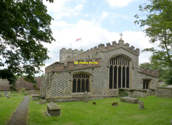 Photo 6"x4" Ewelme Church, east end Ewelme c2014