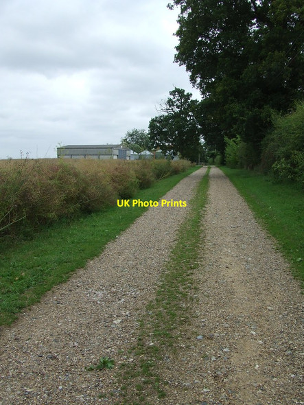 Photo 6"x4" Track And Footpath Mettingham c2014