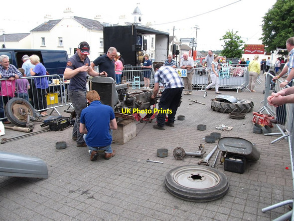 Photo 6"x4" Charity Tractor Building at Hilltown's Boley Fair Hilltown\/J2128 c2014