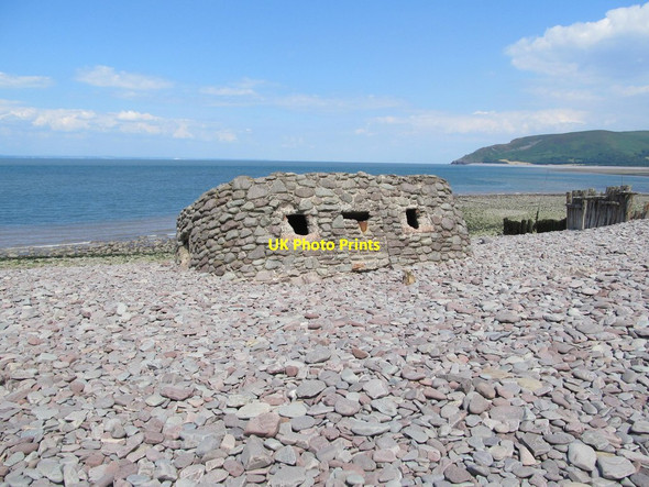 Photo 6"x4" Porlock Weir Pillbox Porlock Weir c2014