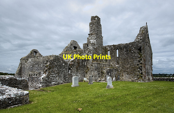 Photo 6"x4" Clontuskert Priory, Ballinasloe, Galway (1) Clontuskert c2014