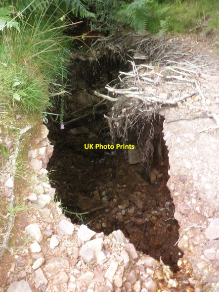 Photo 6"x4" Coleridge Way - path erosion Brockwell c2014
