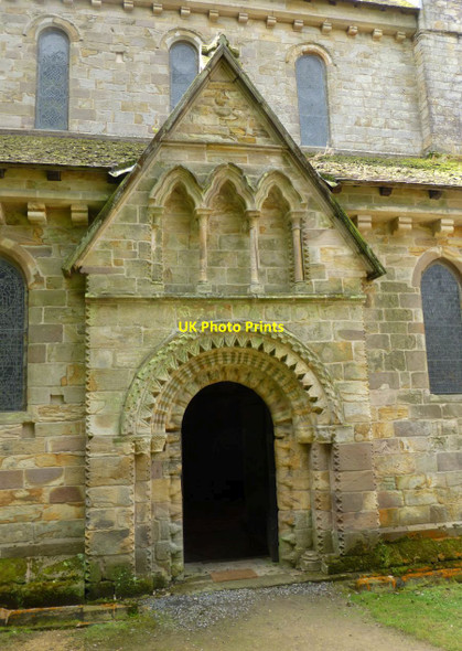 Photo 6"x4" North Entrance of Church at Brinkburn Priory Healey Cote c2014