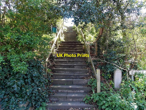 Photo 6"x4" Seavale Road steps, Clevedon Clevedon c2014