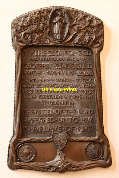 Photo 6"x4" St Giles, Graffham - War Memorial WWI Graffham c2014