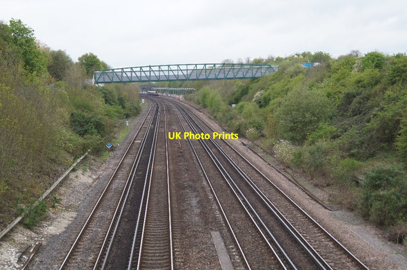 Photo 6"x4" New footbridge - Basingstoke Basingstoke c2014