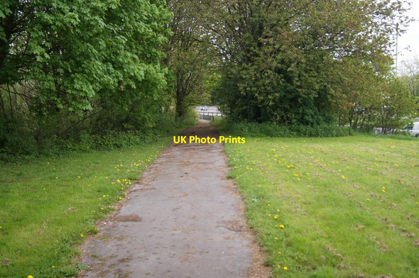 Photo 6"x4" Access path to Oakridge Basingstoke c2014