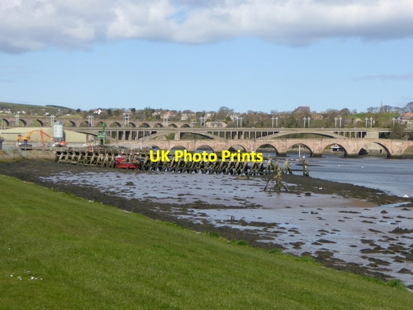 Photo 6"x4" The bridges of Berwick-upon-Tweed Berwick-upon-Tweed c2015
