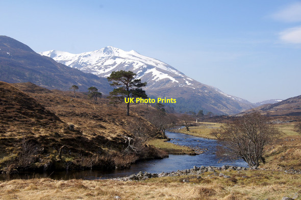 Photo 6"x4" River Farrar at Braulen, Glen Strathfarrar Carn an Daimh Bh\u00e0in c2015