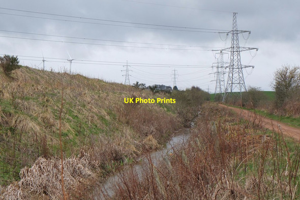 Photo 6"x4" Bellyford Burn and former railway Cousland\/NT3768 c2015